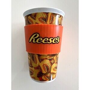 Reese's Coffee Cup Peanut Brittle 12 oz Tumbler Coffee Galerie RARE Collectible